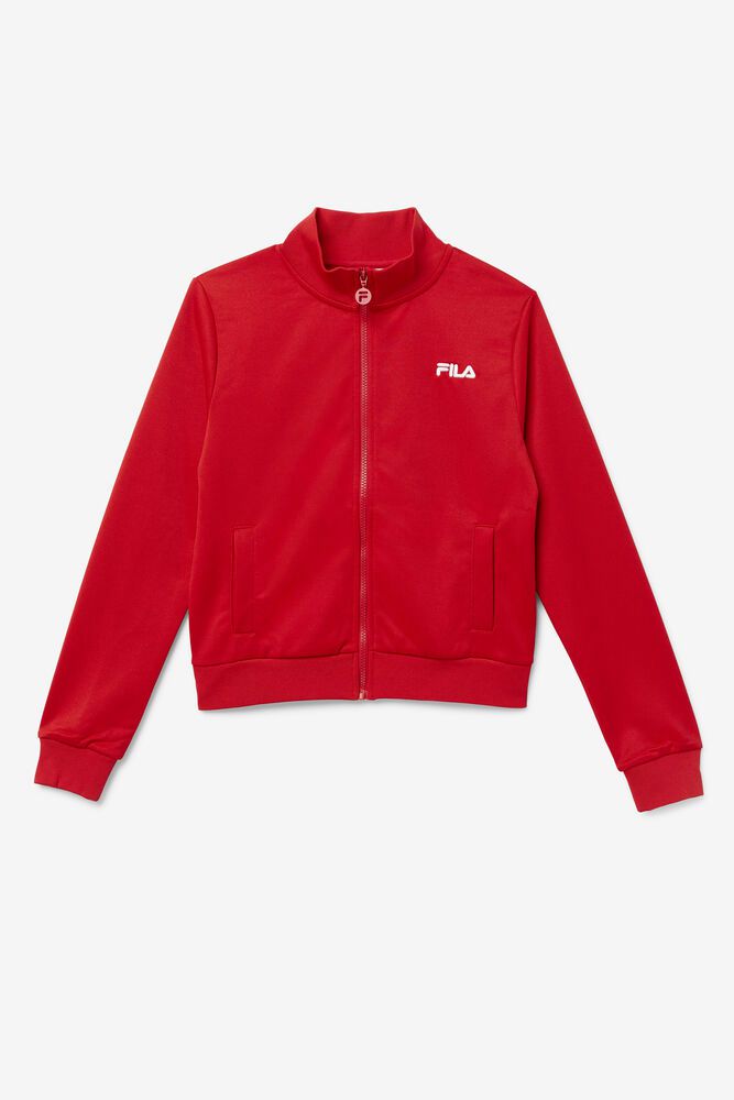 Fila Roopam Track Red Jacket Womens - NZ 31905-POCI